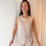 Vintage linen Short coco