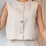 Vintage linen Short coco