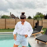 Flower Blouse White PRE ORDER