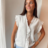 Broderie debardeur Grey