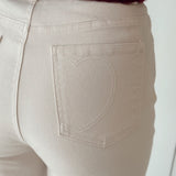 Love Pocket Jeans Beige