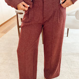 Pants burgundy - Lecce B606