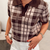 Knit Polo Brown - Athena B610