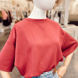 Iconic Tee Bordeaux