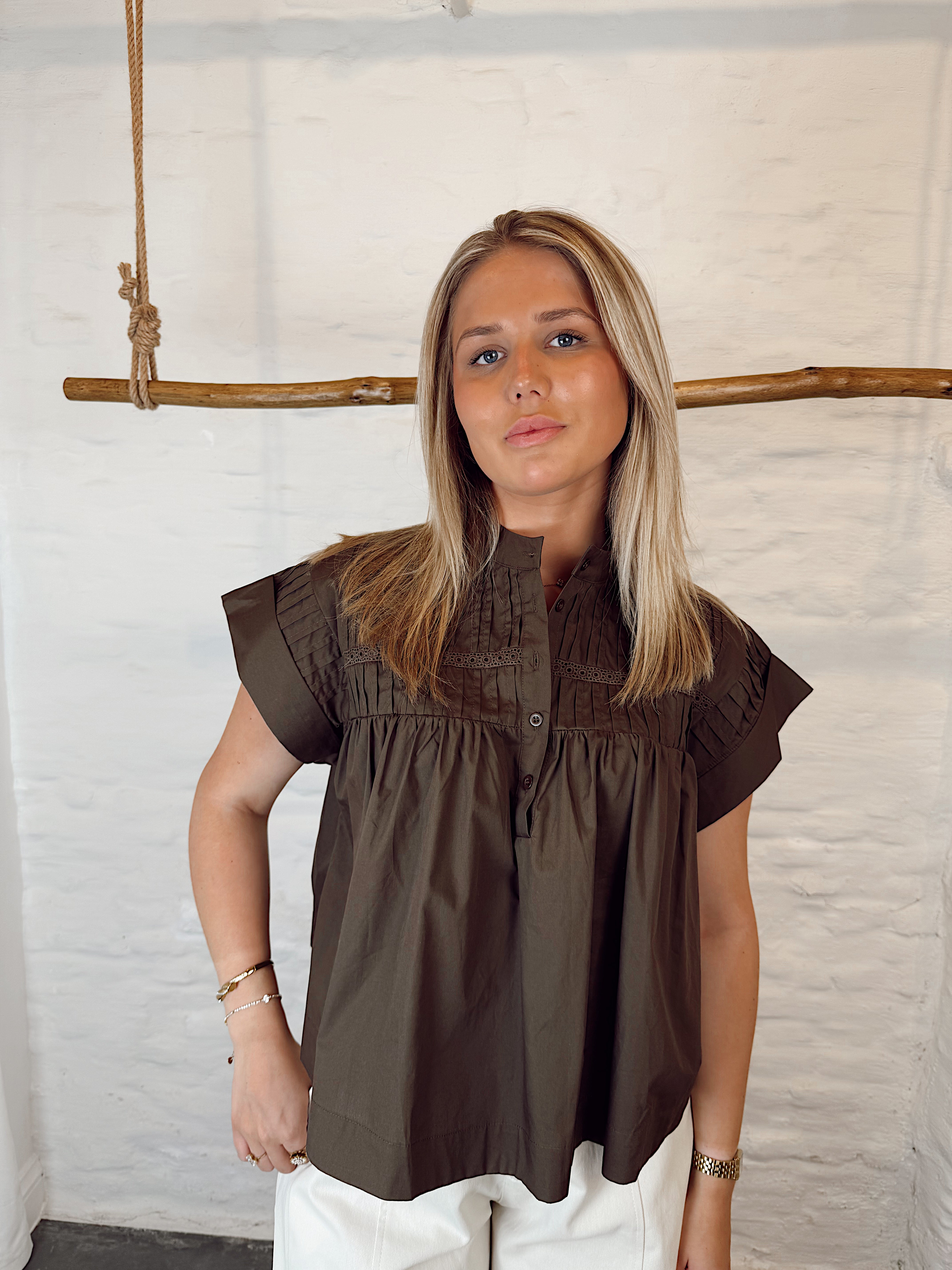 Vintage blouse 9336 BROWN