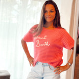 ST BARTH CROCHET FUSHIA TOP