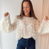 Lace Ruffle Blouse