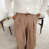 Wide beige pantalon JW - Agata B606
