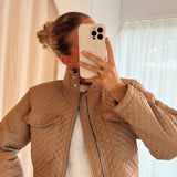 Chestnut Cropped Bomber