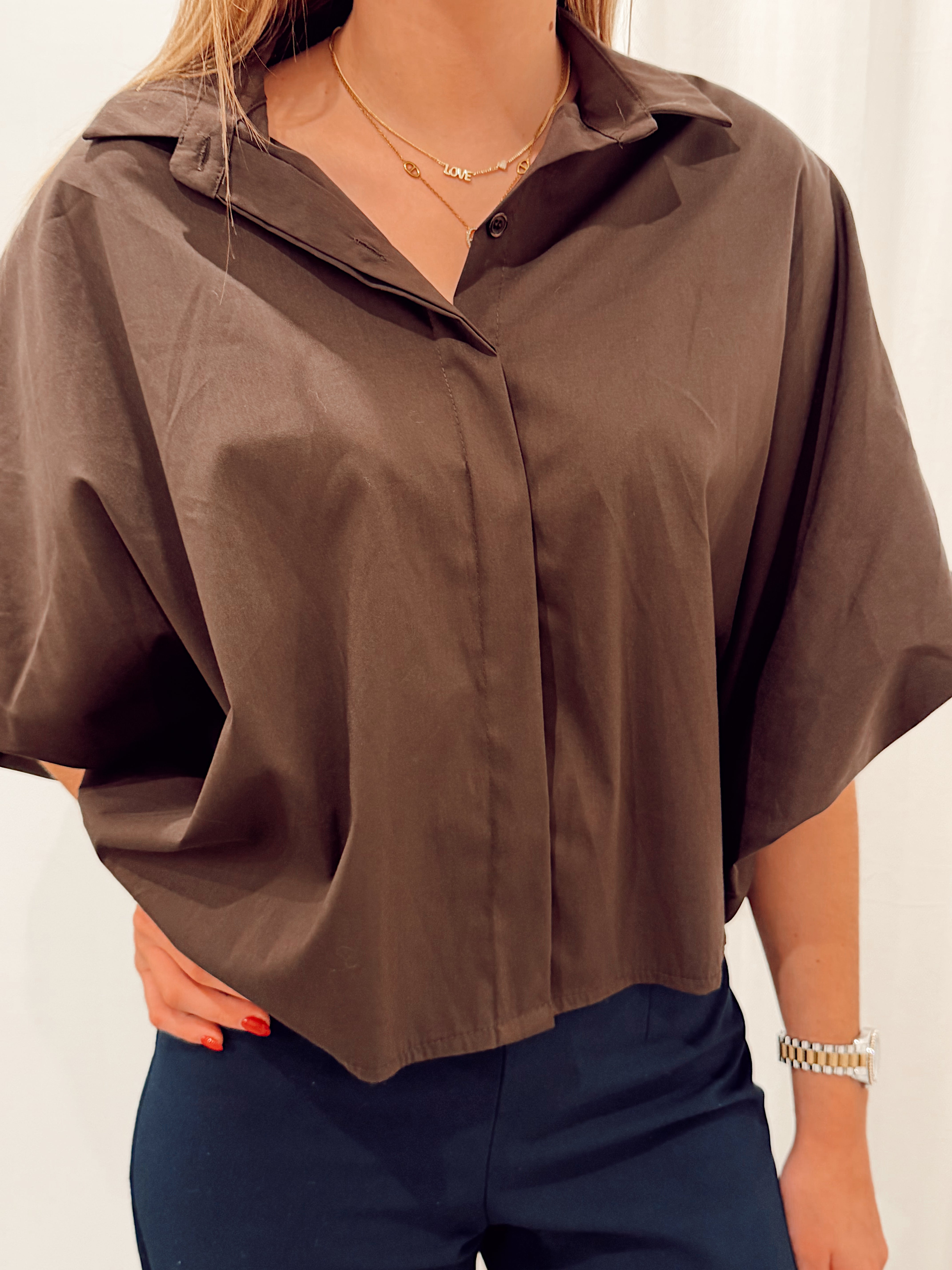 Chatelet blouse choco b602