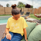 ST BARTH CROCHET YELLOW TOP