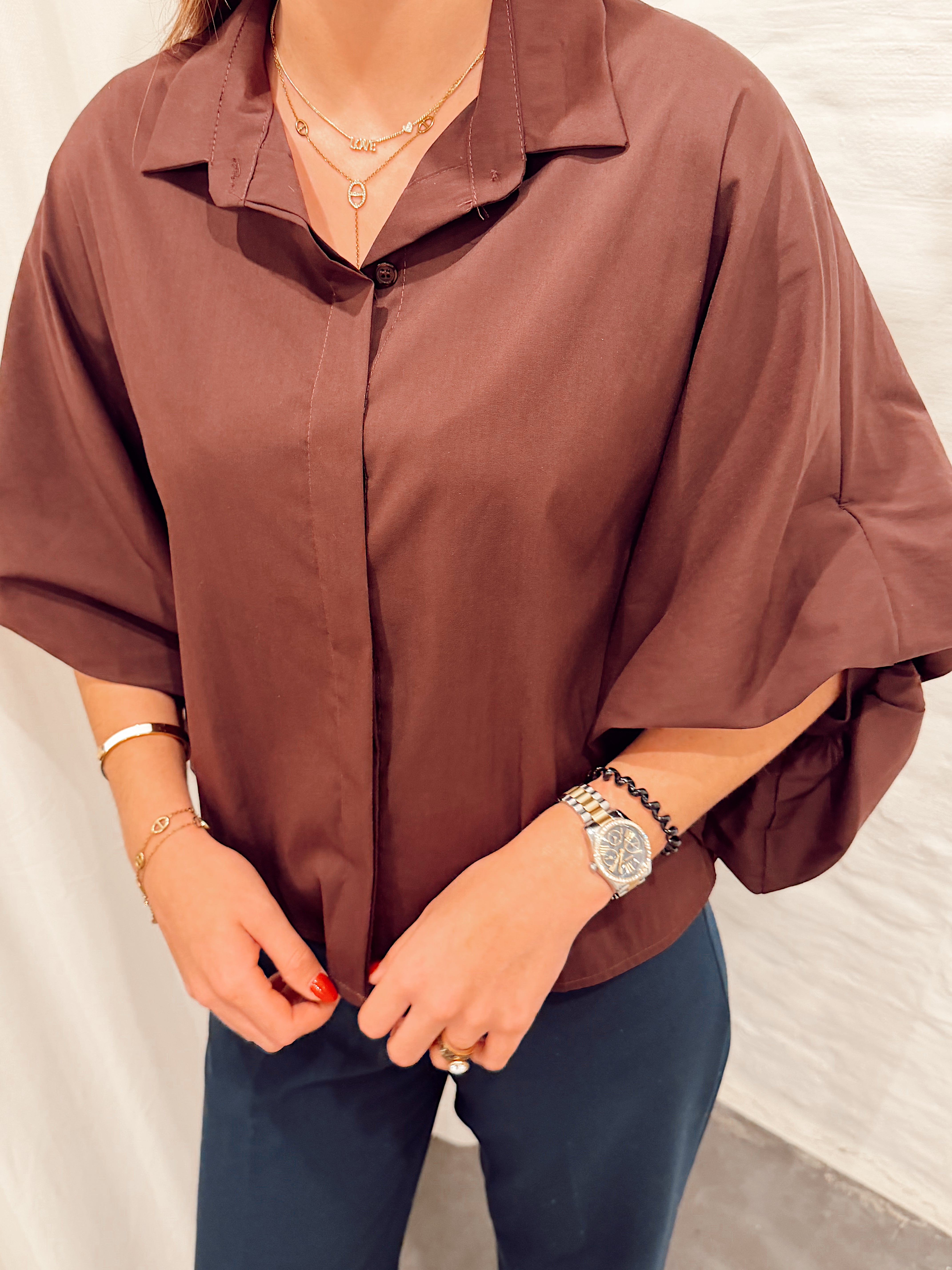 Chatelet blouse Marron b602