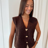 Golden Button Debardeur Hazel