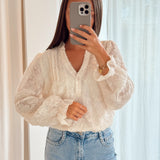 Fur Blouse Ecru