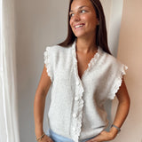Broderie debardeur Grey