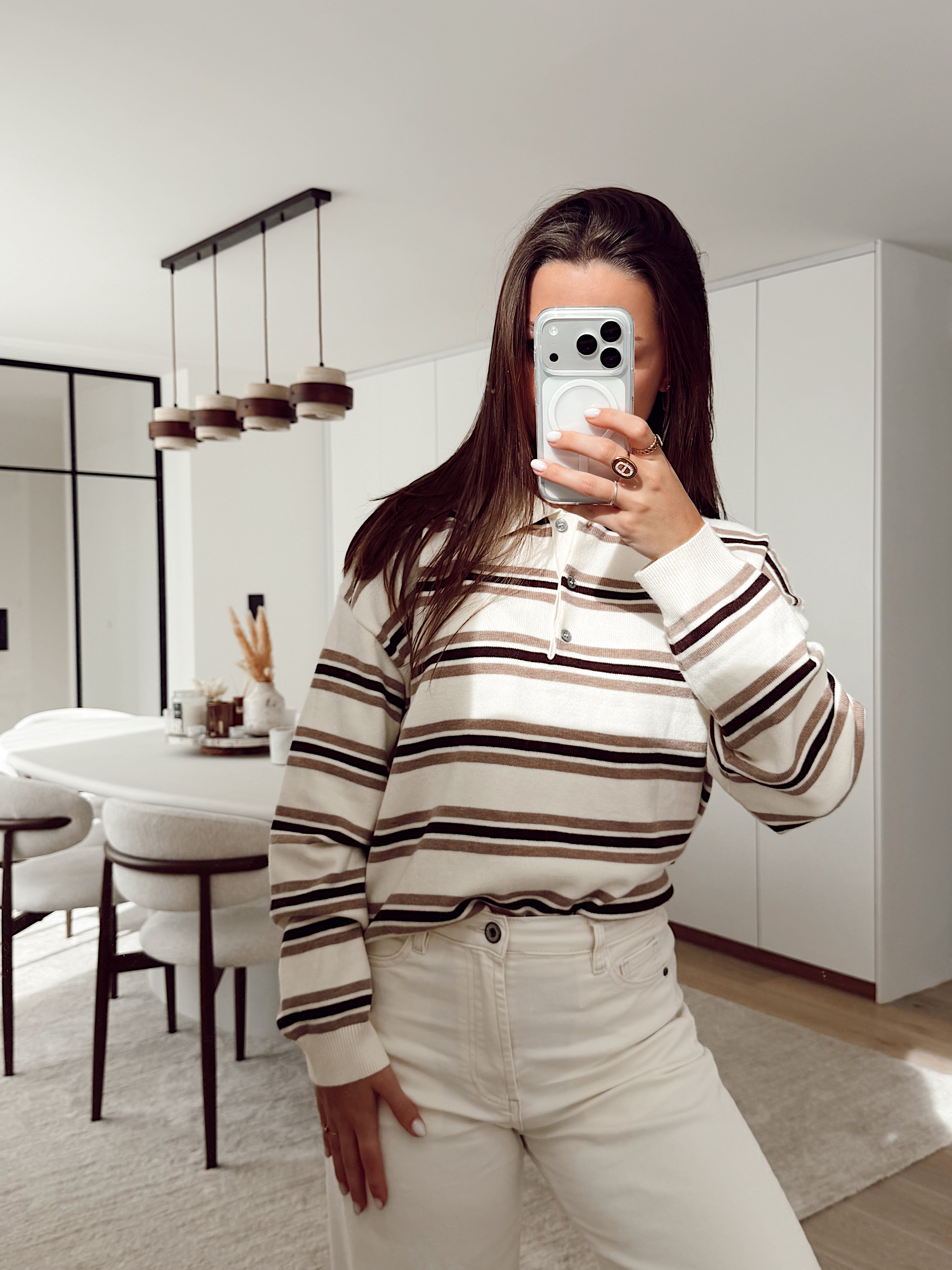 Sweater polo beige - Erin B610