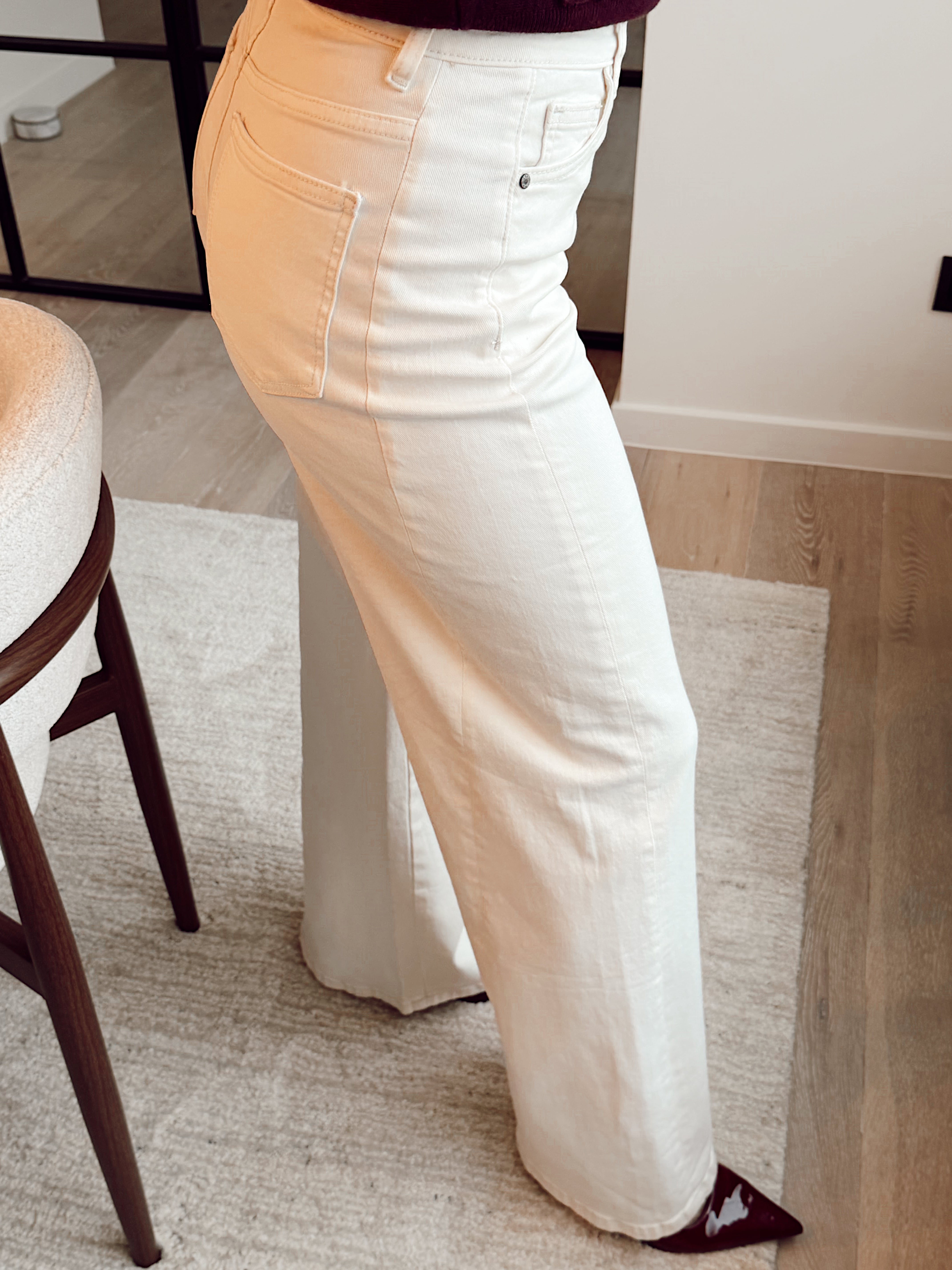 Aura pants ecru b605
