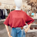 Iconic Tee Bordeaux