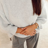 Mada cozy knit grey b606