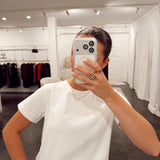White tee