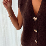 Golden Button Debardeur Hazel