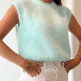 Ocean Blue Mohair Debardeur