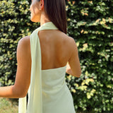 Occasion Dress With Strap Yellow
