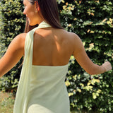 Occasion Dress With Strap Yellow